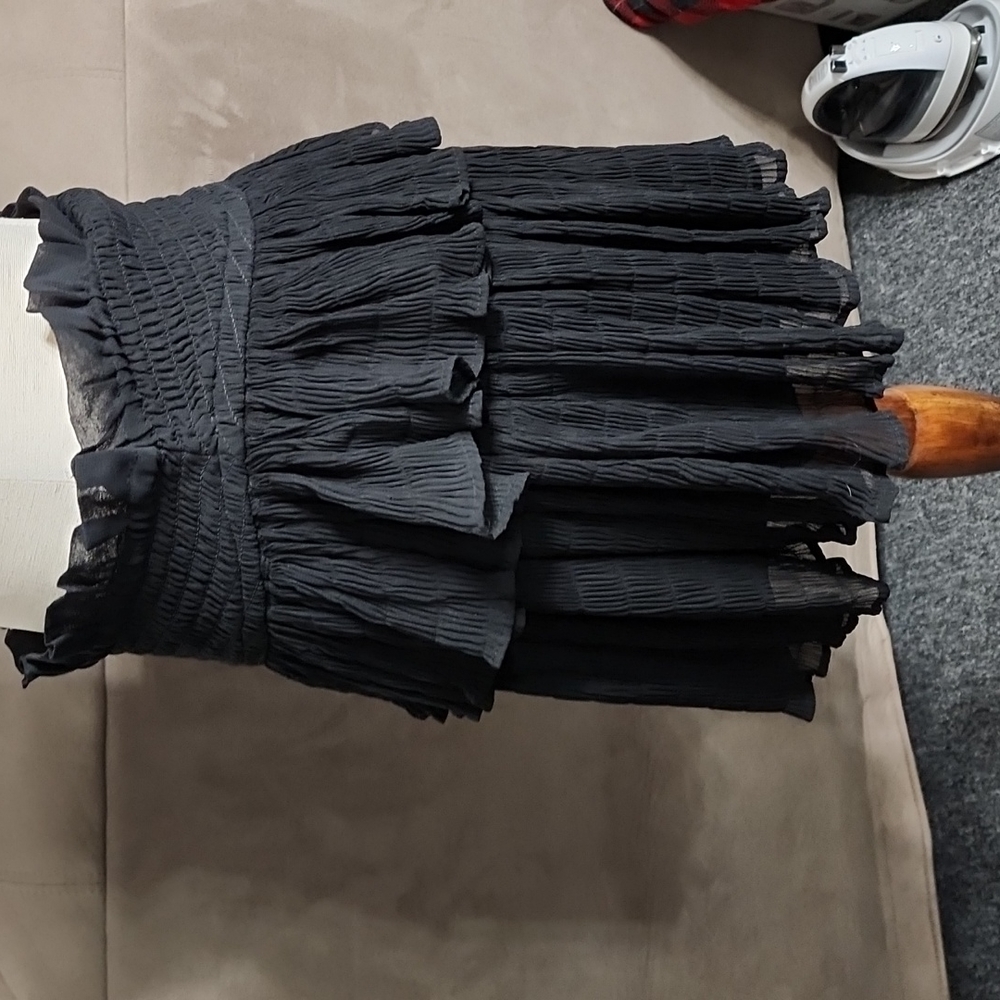 ☀️Forever 21 BLACK Woven Mini Skirt - Picture 5 of 10